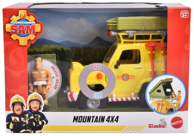Strażak Sam Jeep ratunkowy Mountain 4x4 z figurką i akcesoriami
