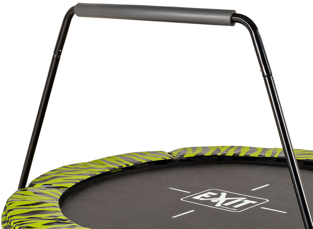 Trampolina dla dzieci Tiggy Junior z poręczą 140 cm czarna/zielona