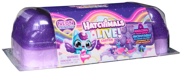 Hatchimals Alive! Neon Rainbow 5 figurek w jajkach i 11 akcesoriów
