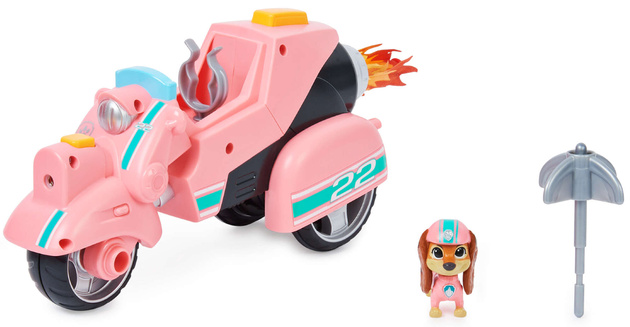 Psi Patrol Liberty Pojazd Motocykl The Movie + Figurka i Maskotka 16 cm