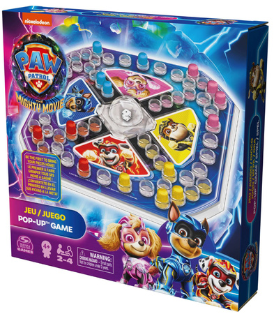 Psi Patrol Chińczyk Pop Up Mighty Movie Gra Planszowa Rzecznościowa