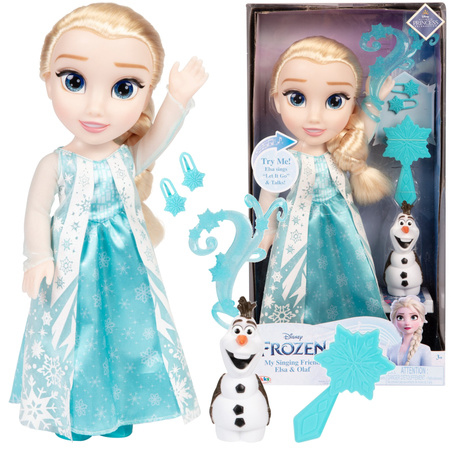 Lalka Disney Princess Śpiewająca Księżniczka Elsa Kraina Lodu Frozen lalka 35 cm "Let it go"
