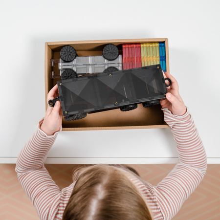 CONNETIX Rainbow Transport Pack Kreatywne klocki magnetyczne 50 elementów