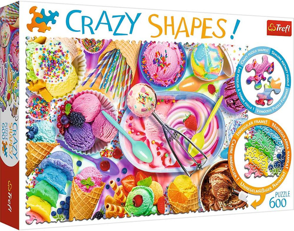 Szalone kształty Puzzle Crazy Shapes Słodkie marzenie 600 elementów