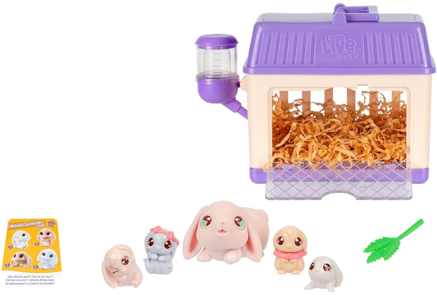 Little Live Pets zabawkowe zwierzątko królik mama + małe króliczki i akcesoria