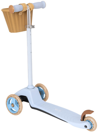 EVO Regulowana Trójkołowa Hulajnoga dla Dzieci z Koszyczkiem Mini Cruiser with Basket Błękitna