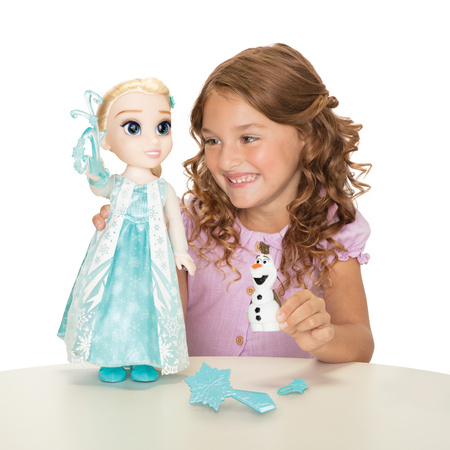 Lalka Disney Princess Śpiewająca Księżniczka Elsa Kraina Lodu Frozen lalka 35 cm "Let it go"