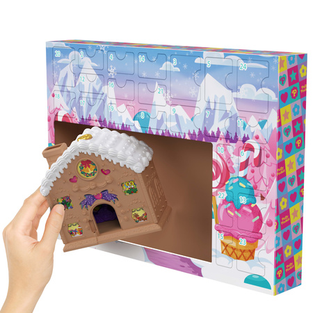 Polly Pocket Kalendarz adwentowy Domek z Piernika 24 akcesoria