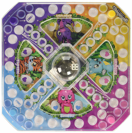 OUTLET Gra planszowa Chińczyk Hatchimals 3W1 Puzzle Spin Master USZKODZONE OPAKOWANIE