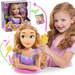 Lalka Głowa do czesania i stylizacji włosów+ manicure Księżniczka Disney Roszpunka Zaplątani +akcesoria 13 elementów