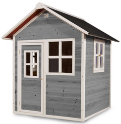 Drewniany domek ogrodowy dla dzieci Loft 100 - szary