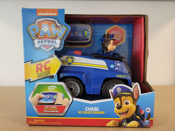 OUTLET Psi Patrol Chase Radiowóz Zdalnie sterowany Pojazd Samochód Auto Wóz policyjny + pilot RC PO ZWROCIE