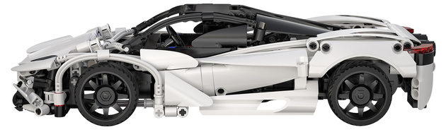 Klocki konstrukcyjne CaDA Samochód zdalnie sterowany Auto sportowe czerwone 30 cm Storming Sport Car Pojazd 402 elementy RC Dual Mode