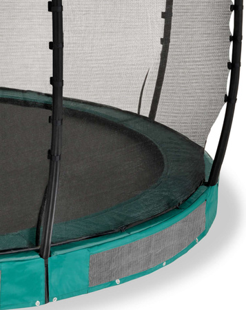Trampolina ogrodowa z siatką zabezpieczającą do gruntu Allure Classic 366 cm zielona