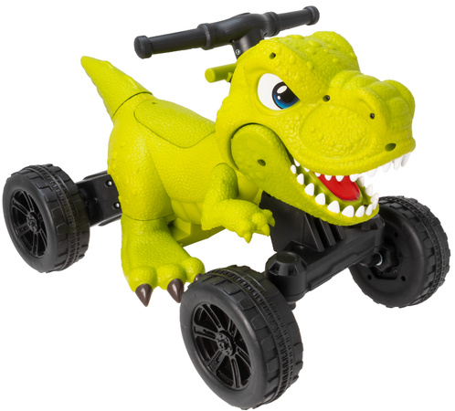 EVO Jeździk auto na akumulator dla dziecka quad pojazd dinozaur z dźwiękiem ryczy