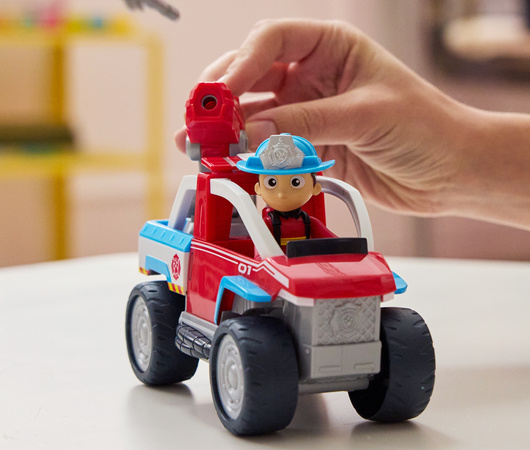 Psi Patrol Fire Rescue Ryder Quad ATV Pojazd Ratunkowy z wyrzutnią i Figurka