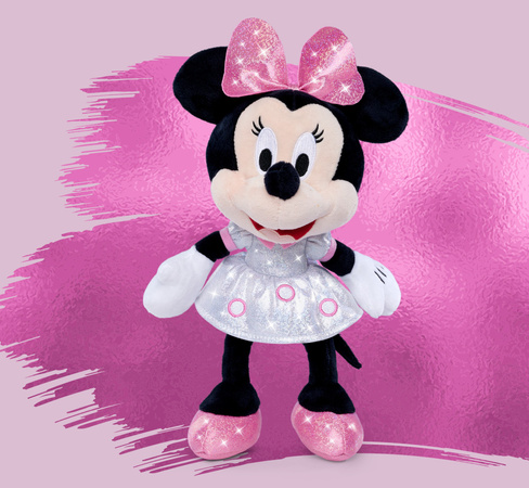 Maskotka Błyszcząca Myszka Minnie 25 cm 100 lecie Disney