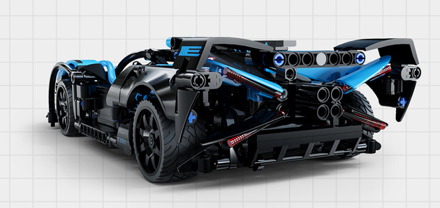 Klocki konstrukcyjne CaDA wyścigówka Samochód wyścigowy zdalnie sterowany Bluefire Specter Auto sportowe 421 elementów RC