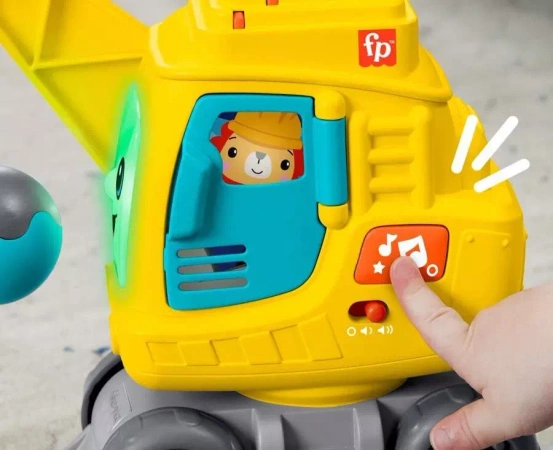 Zabawka Edukacyjna Wesoły Dźwig Układaj i licz