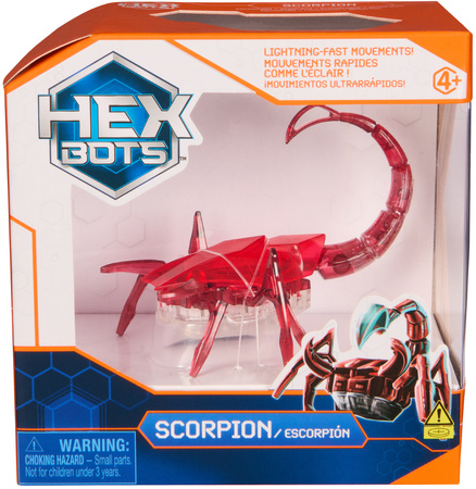 Hex Bots Ruchoma Figurka Scorpion Czerwony Zabawka Sensoryczna Światło