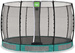 Trampolina ogrodowa z siatką zabezpieczającą do gruntu Allure Classic 366 cm zielona