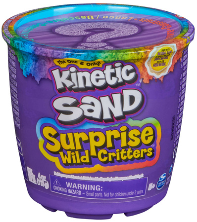 Kinetic Sand Surprise Wild Critters - zestaw niespodzianka - piasek, foremka, figurka