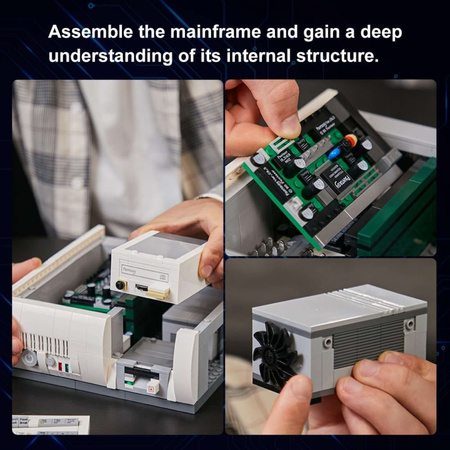 Klocki konstrukcyjne Pantasy Retro Vintage Komputer 1980s 1637 elementów