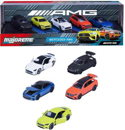 Zestaw Prezentowy Mercedes AMG 5 pojazdów osobowych Giftpack