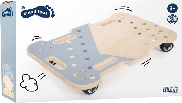 Drewniana Deska Szeroka Deskorolka Na Kółkach 4 Koła 44 X 29 Cm Dla Dzieci