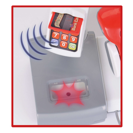 Elektroniczna kasa sklepowa + zabawkowy koszyk na zakupy z akcesoriami dla dzieci AGD 3+