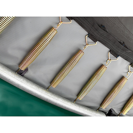 Trampolina ogrodowa naziemna Elegant Premium 214x366 cm zielona