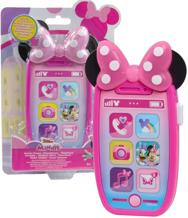 Disney Myszka Minnie Interaktywny Smartfon Telefon Światło i Dźwięk