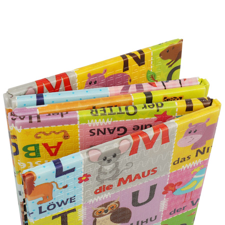 Humbi Gruba Mata Edukacyjna 2W1 z pianki XPE 120x180 alfabet wersja niemiecka