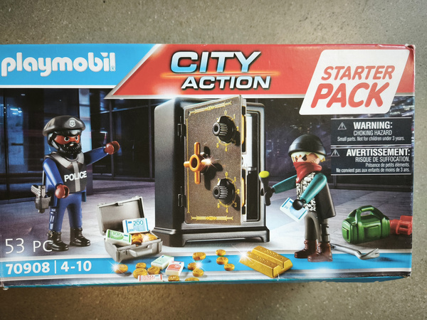 OUTLET Playmobil City Action Starter Pack Włamanie do sejfu 53 elementy PO ZWROCIE