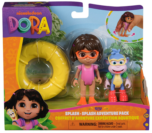 Dora Poznaje Świat Zestaw Splash-Splash 2 Figurki Dora i Butek + Akcesoria