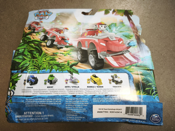 OUTLET Psi Patrol Hero Jungle Pups Pojazd Dżungla Słoń + Figurka Marshall USZKODZONE OPAKOWANIE