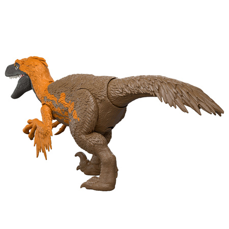 Figurka Dinozaur Utahraptor Jurassic World Rebirth Wild Roar dźwięk 26 cm