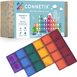 CONNETIX Pastel Rectangle Pack Kreatywne klocki magnetyczne 24 elementy