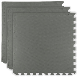 Mata piankowa podłogowa Humbi 180x60 Duże puzzle piankowe wodoodporne bezpieczne 3 szt. Ciemnoszara