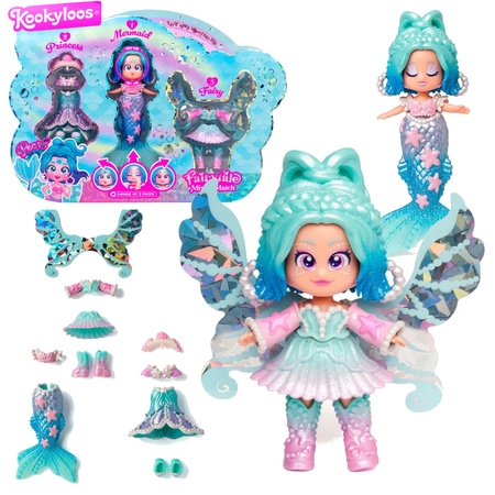 Kookyloos Figurka Kolekcjonerska Fairytale Pearl 3w1 Wróżka Syrenka Księżniczka