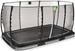 Trampolina ogrodowa z siatką zabezpieczającą do gruntu Allure Classic 244x427 cm czarna