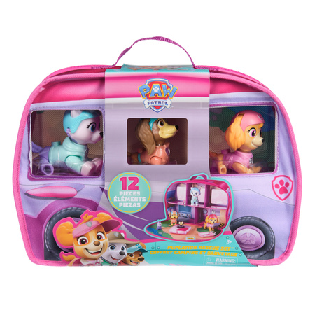 Psi Patrol Zestaw kamper z figurkami i akcesoriami Skye's World Pupcation Rescue Set