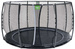 Trampolina ogrodowa naziemna Dynamic EXIT z siatką zabezpieczającą 427 cm czarna