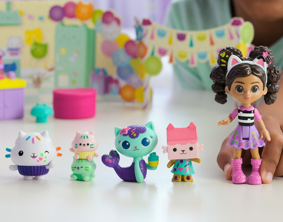 Koci Domek Gabi duży Zestaw 5 figurek Urodziny Łakotka + akcesoria