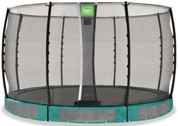 Trampolina ogrodowa z siatką zabezpieczającą do gruntu Allure Classic 366 cm zielona
