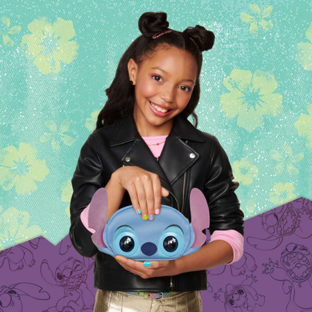 Purse Pets Lilo i Stitch Disney Interaktywna Torebka z ruchomymi oczami z dźwiękiem + strój karnawałowy Stitch kostium przebranie 94-109 cm (3-4 lat) Kigurumi