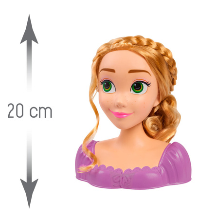 Lalka Głowa do czesania i stylizacji włosów Księżniczka Disney Roszpunka Zaplątani +akcesoria