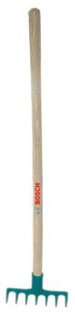 Duże Grabie ogrodowe Bosch z drewnianym trzonkiem dla dzieci 72 cm