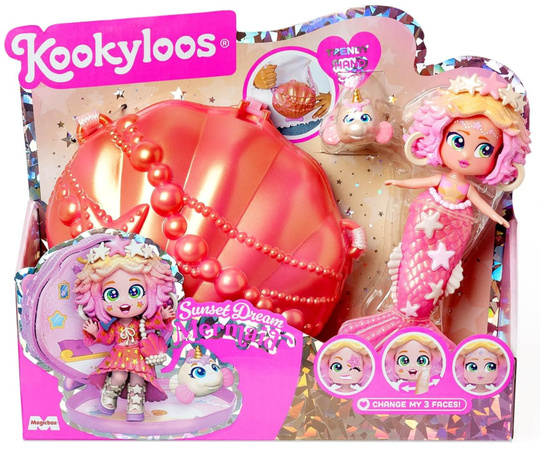 Kookyloos Sunset Fantasy Mermaid Figurka syrenka z torebką i akcesoriami