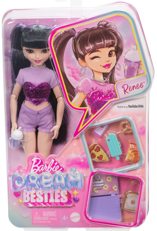 Barbie Dream Besties Zestaw Renee Lalka modowa + akcesoria